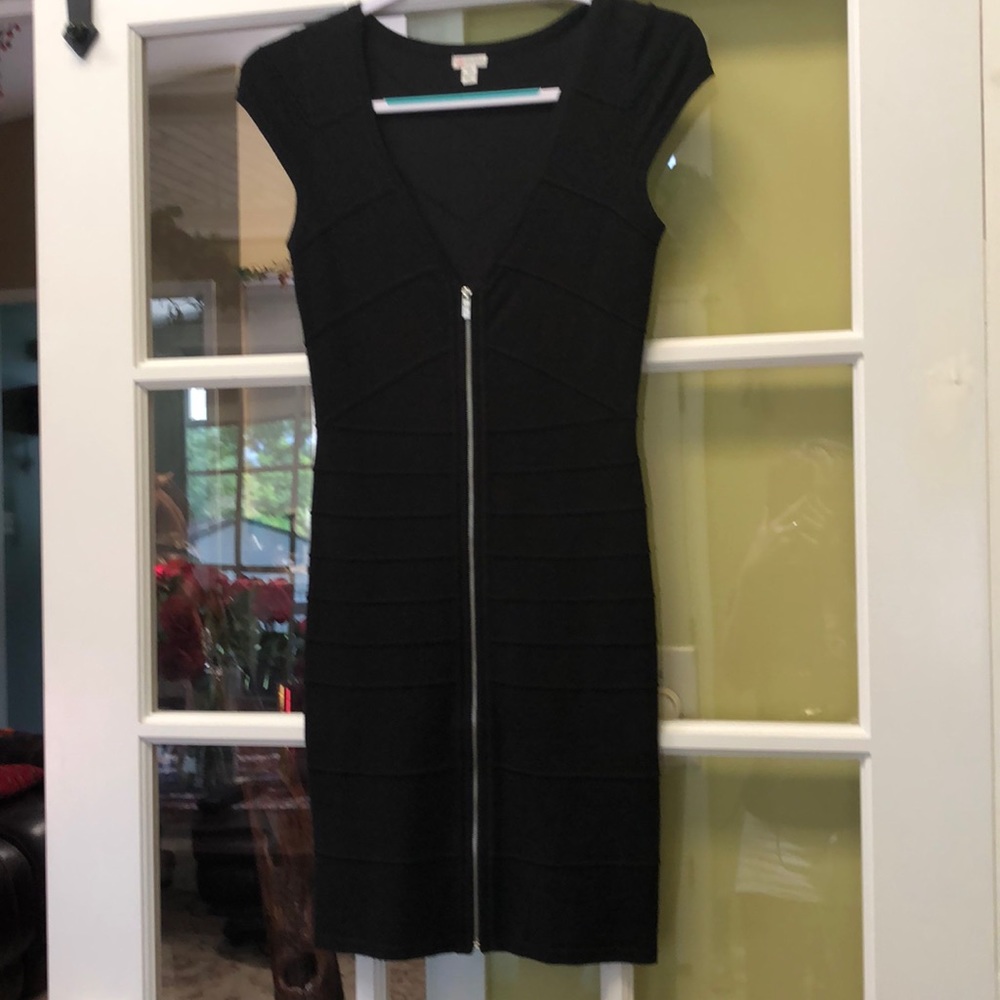 Guess little black knit dress.